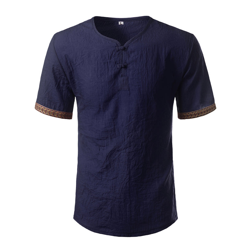 Cotton Linen Blend T-Shirt