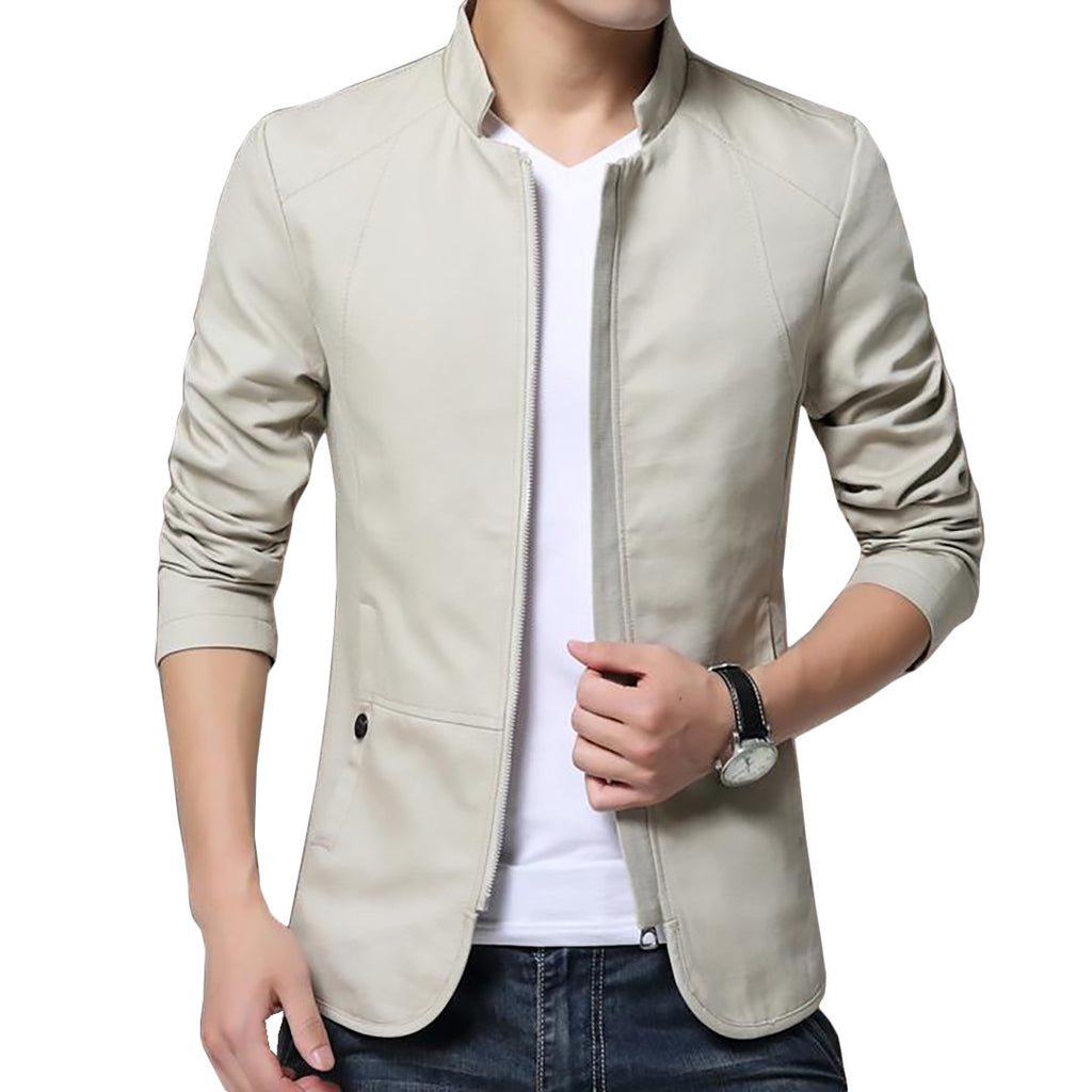Plain Colored Slim Jacket