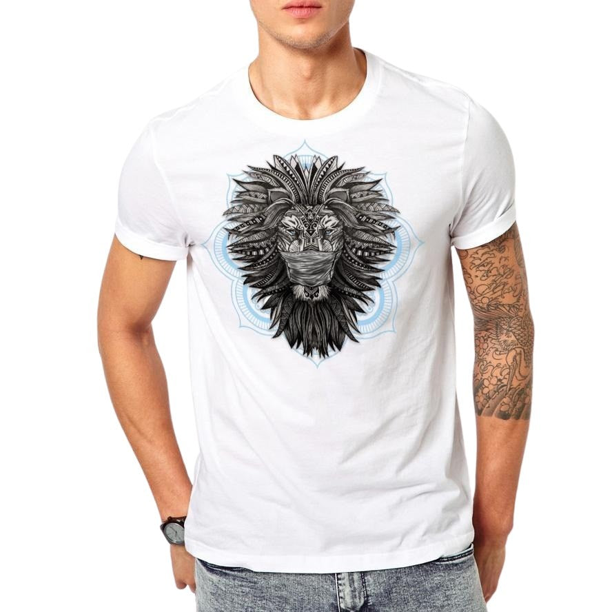 Masked Tribal Lion T-Shirt