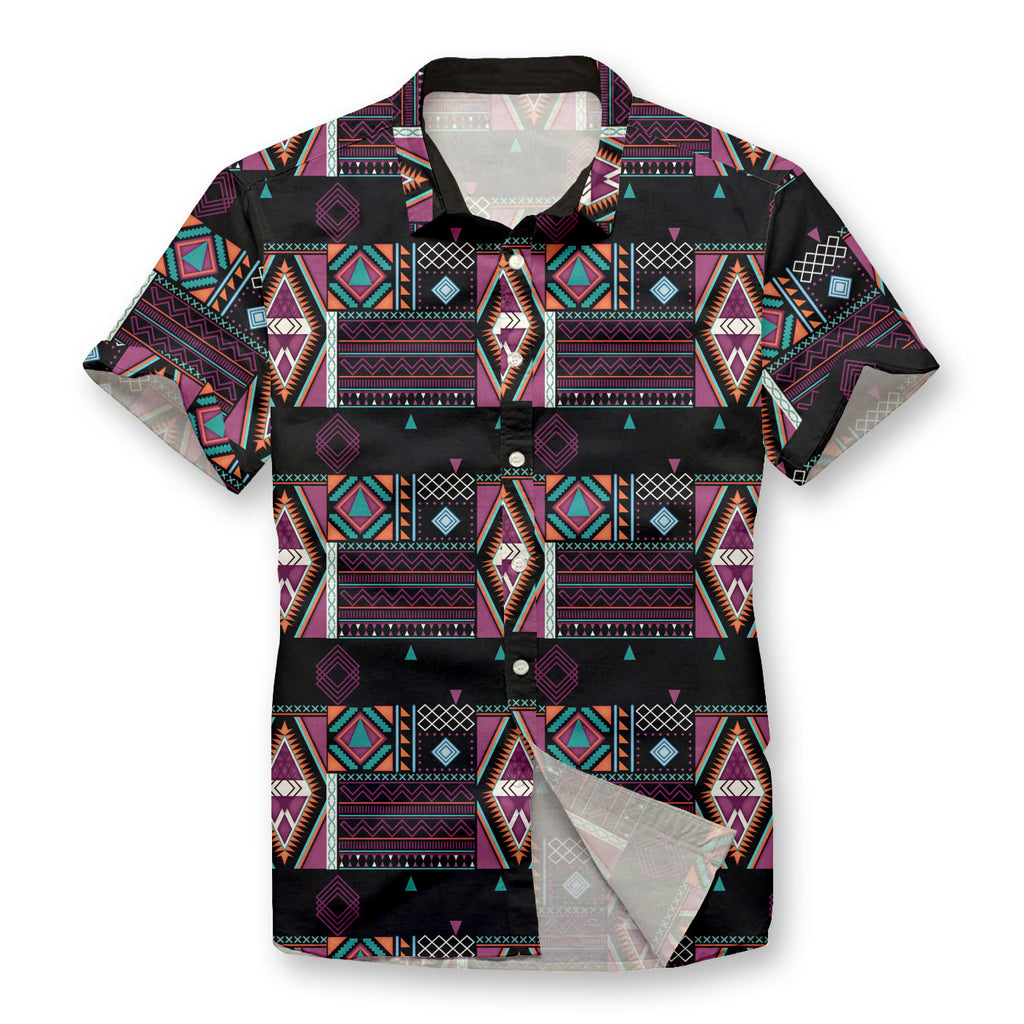 Aztec Pattern Button Shirt