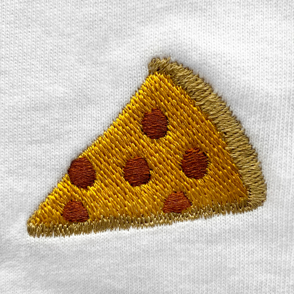 Pizza Embroidered T-Shirt