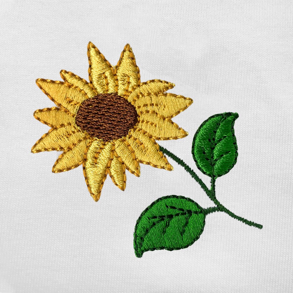 Sunflower Embroidered T-Shirt
