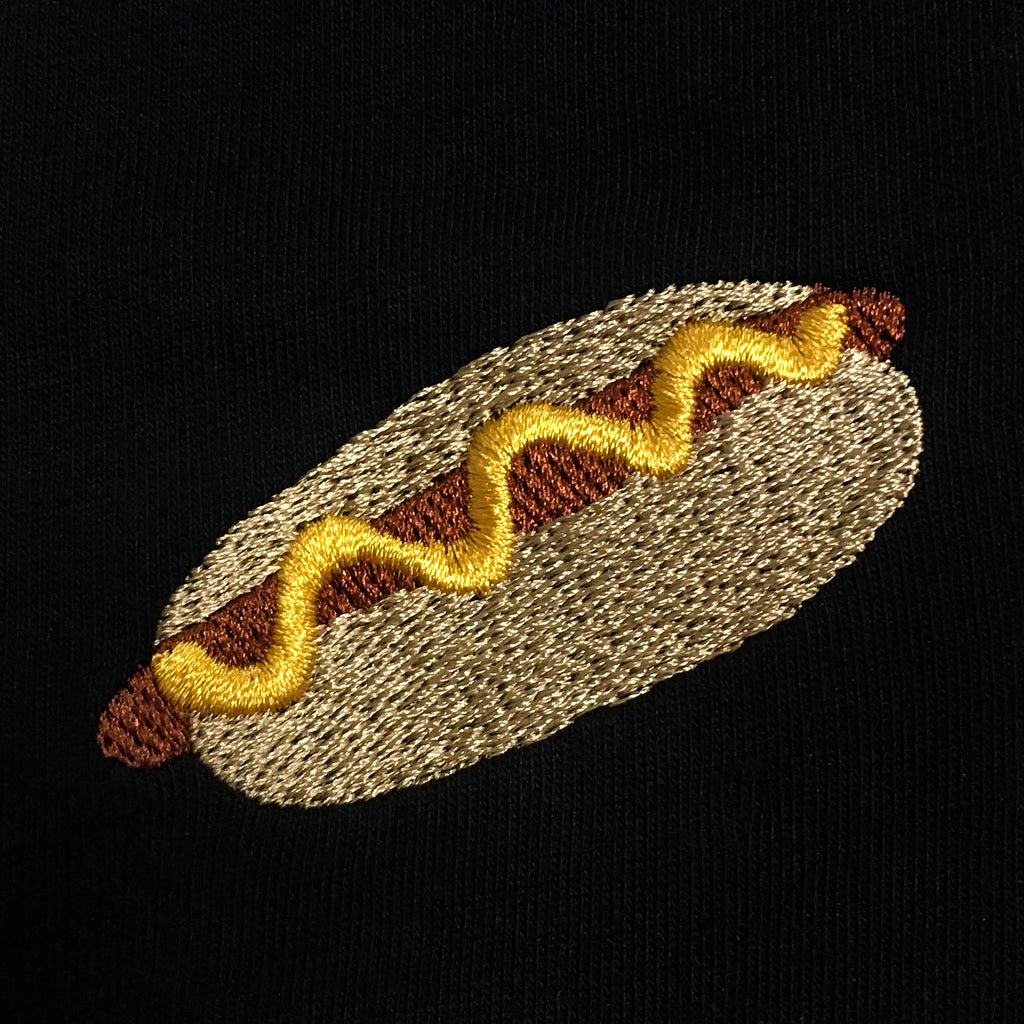 Hot Dog Embroidered T-Shirt