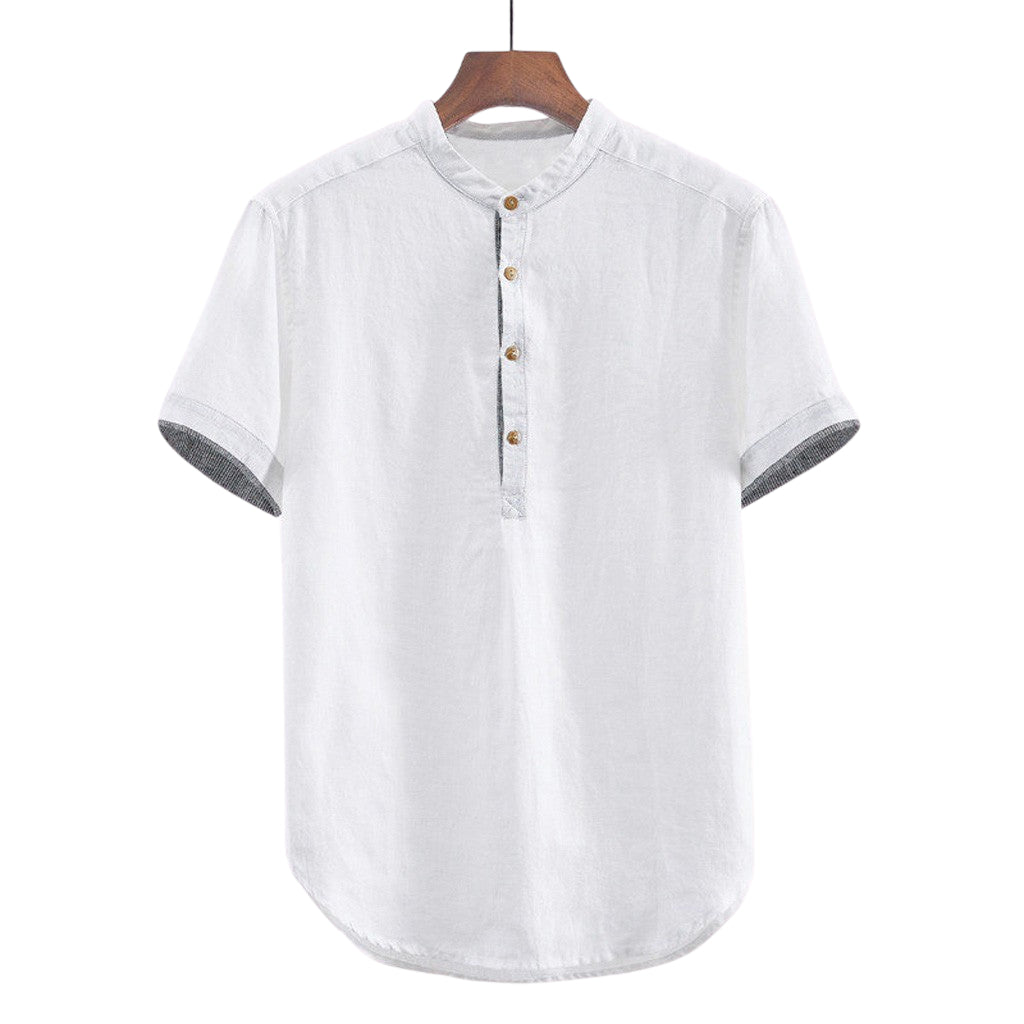 Casual Linen Blend Shirt
