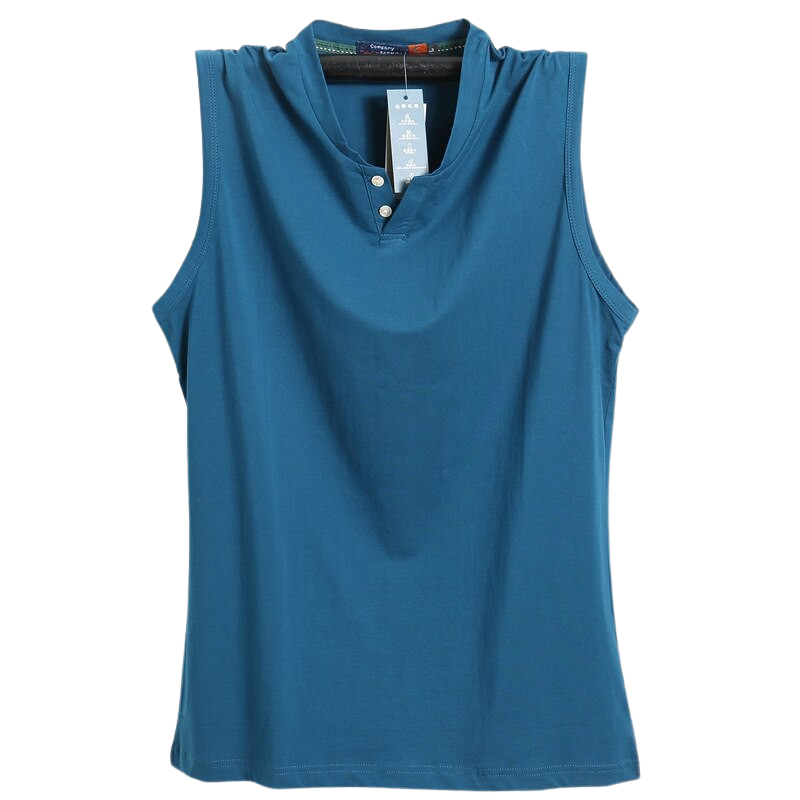 Loose Solid Color Sleeveless Shirt