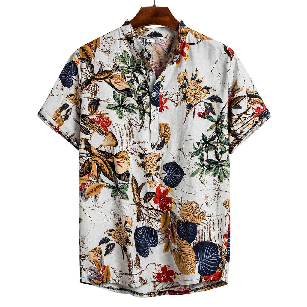 Tropical Short Sleeve Button Shirt