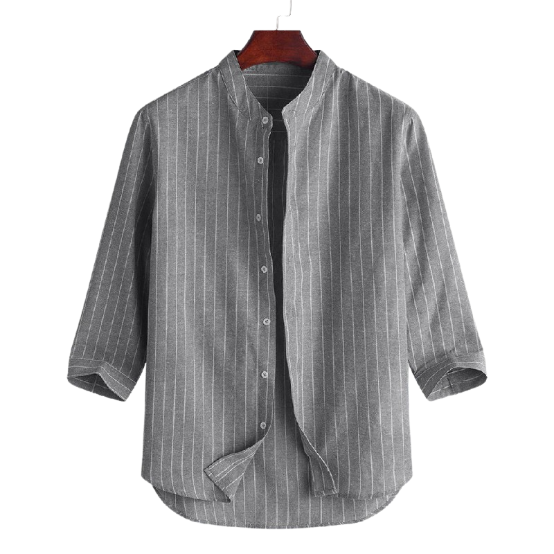 Striped Loose Button Shirt