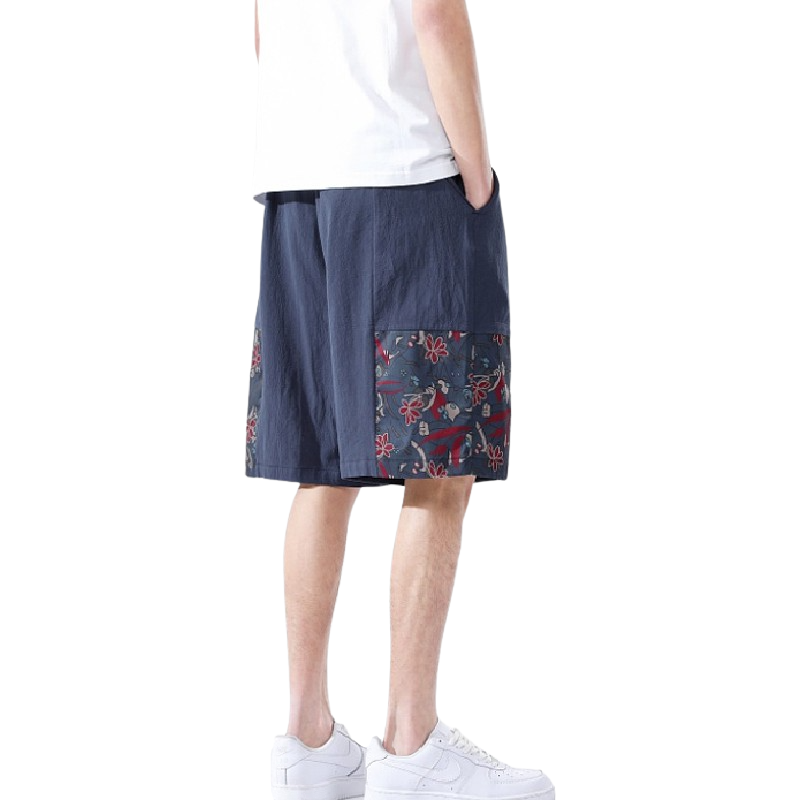 Loose Thin Patterned Shorts