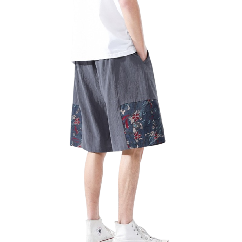 Loose Thin Patterned Shorts