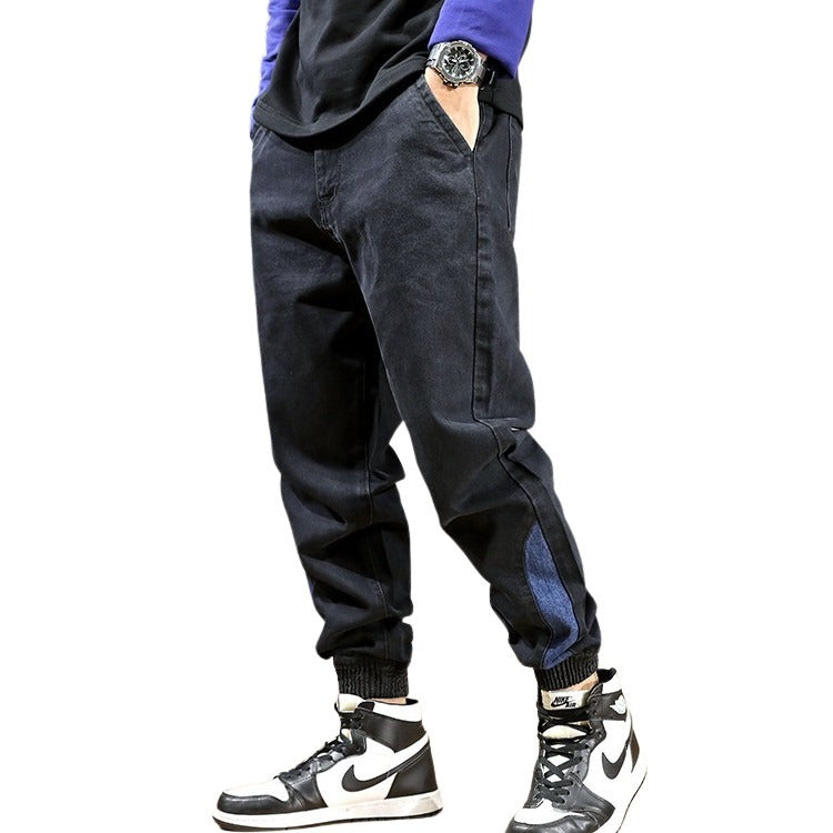 Side Patterned Cargo Joggers