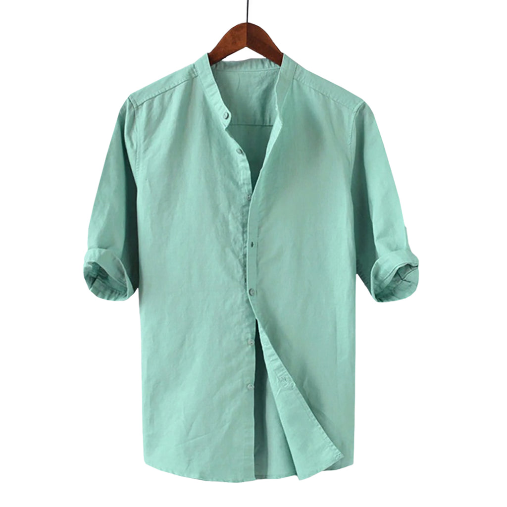 Basic Breathable Linen Blend Shirt